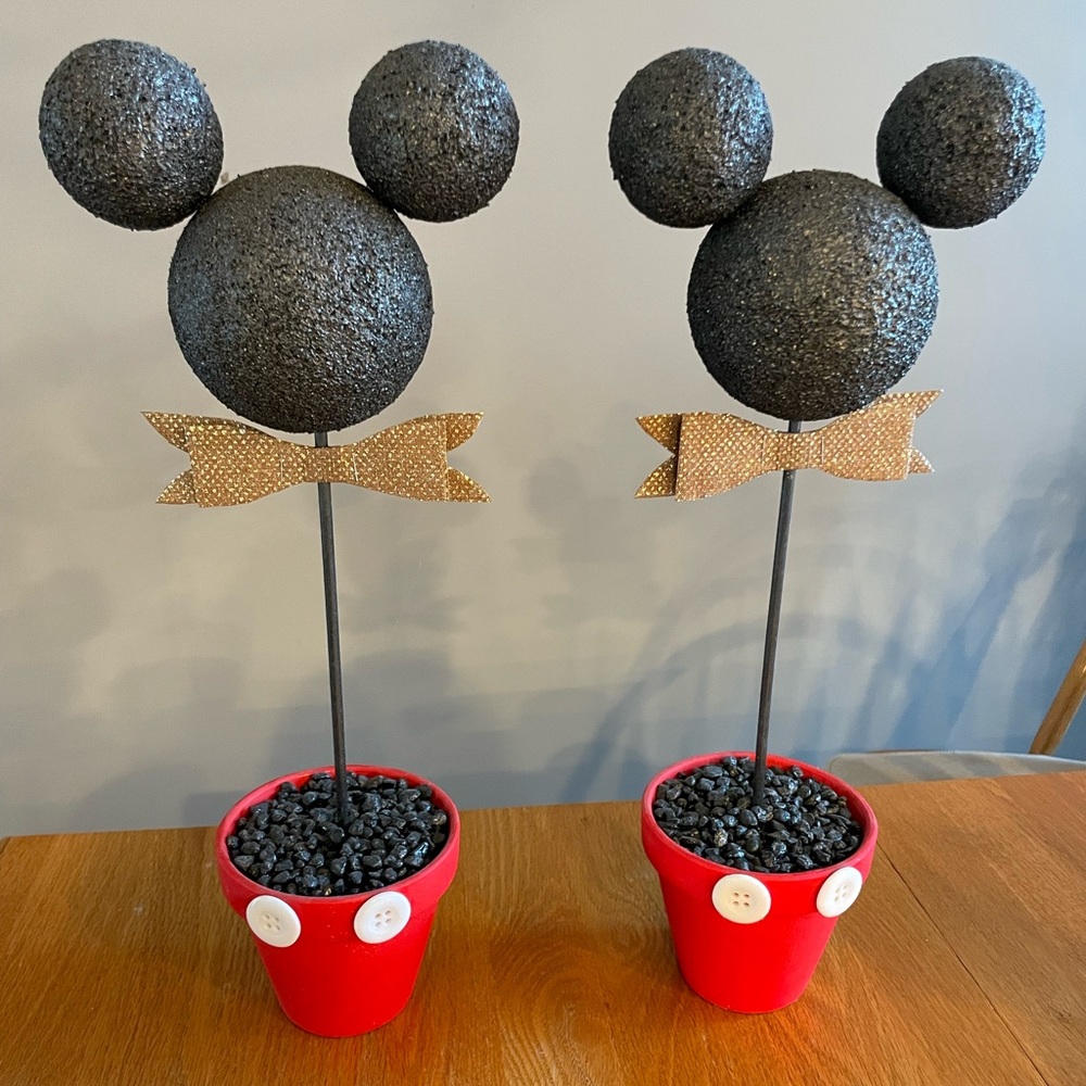 Handmade Mickey Mouse Centerpieces